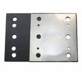 Superior Pads And Abrasives 1/4 Sheet, 6 Hole Stick on Square Sanding Pad Replaces Milwaukee 14-67-0275, Ridgid 200202538 SPD19